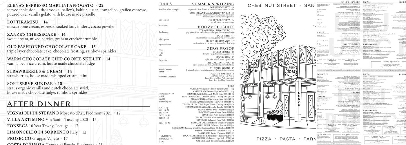 Little Original Joe's Menu