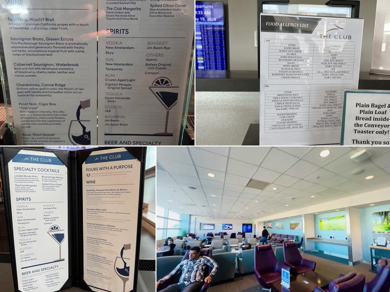 The Club at SJC A15 Menu