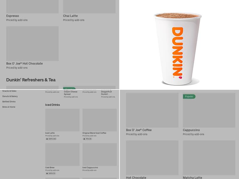 Dunkin' Menu