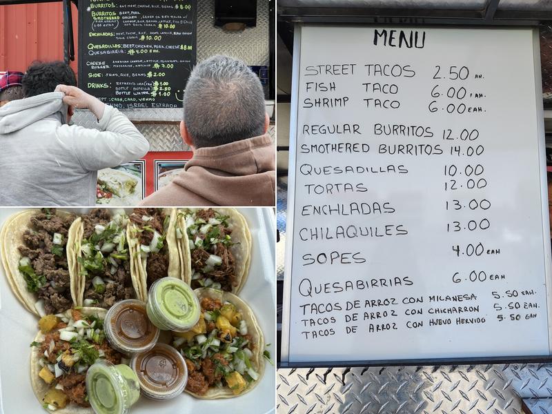 Tacos El Calentano Menu