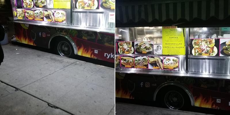 Ryko Mak Tako truck Menu