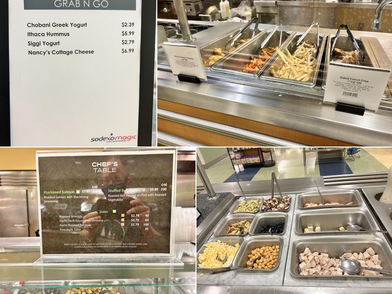 Kaiser Orchard Cafeteria Menu