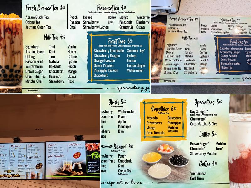 Boba Joy Menu