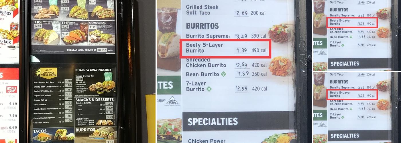 Taco Bell Menu