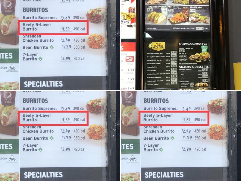 Taco Bell Menu