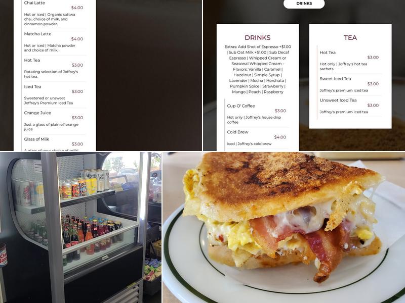 Pickford's Sundries Menu