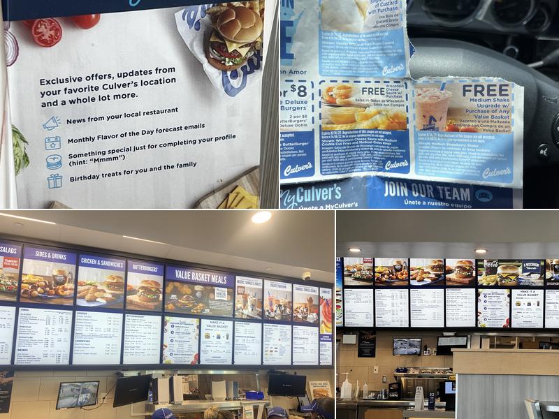Culver’s Menu