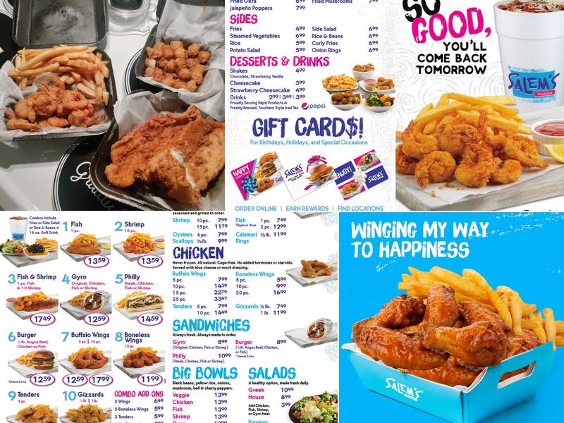 Salem's Fresh Eats Menu