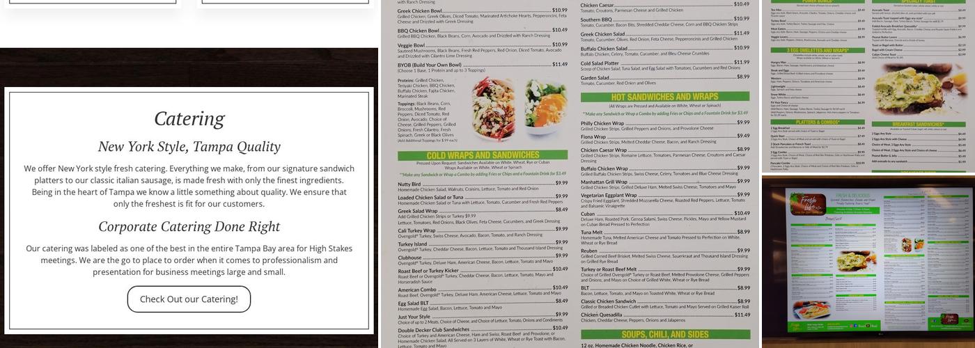 Fresh Life & Co. Menu