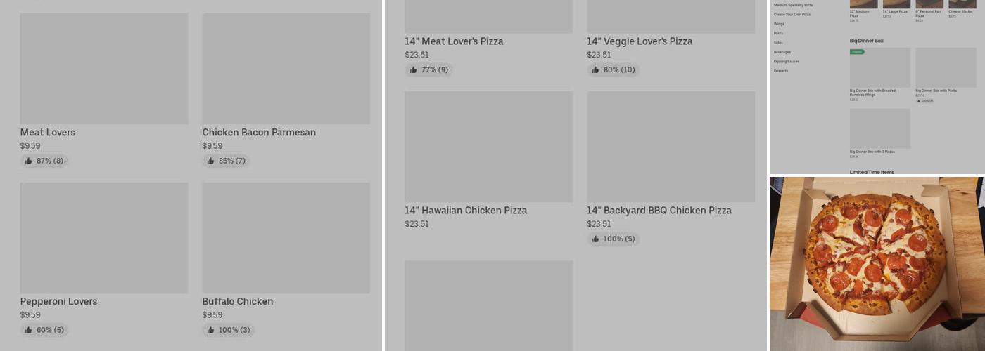 Pizza Hut Menu