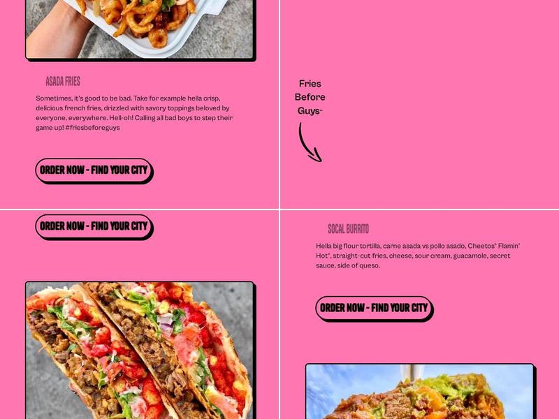 Man vs Fries Menu