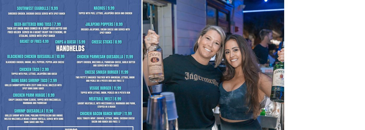 Corner Bar SoHo Menu