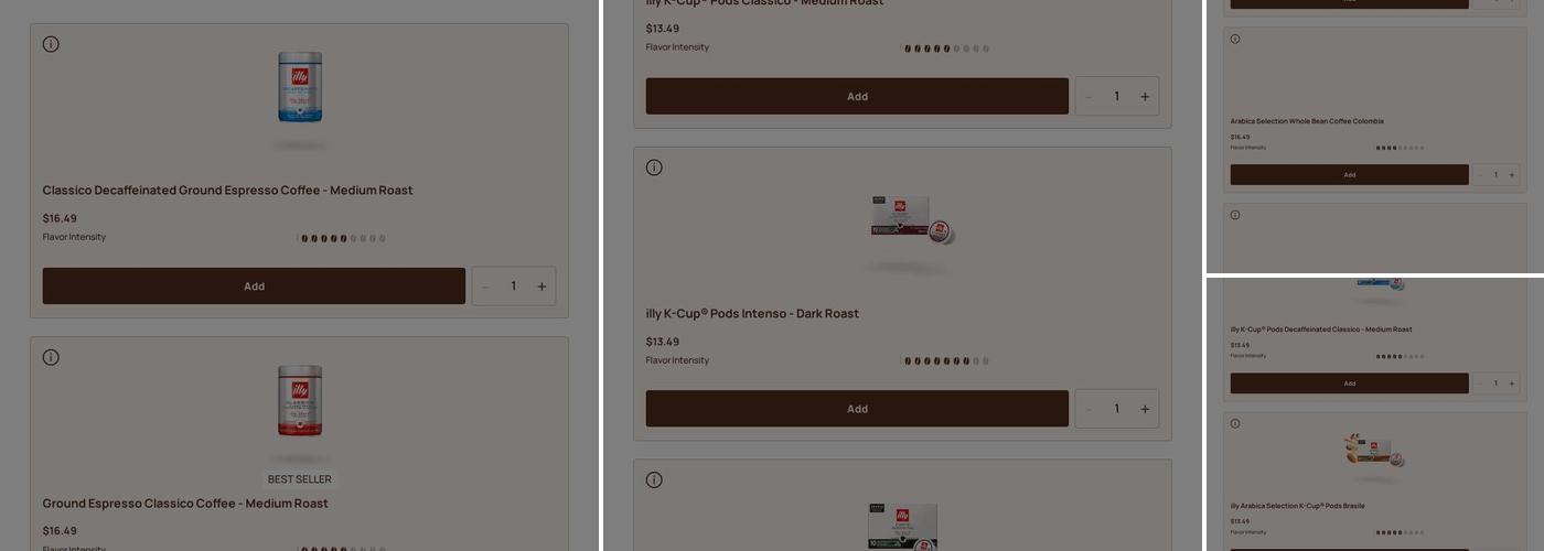 illy Caffè Menu