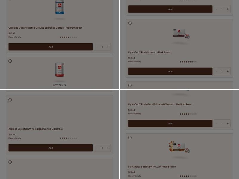 illy Caffè Menu