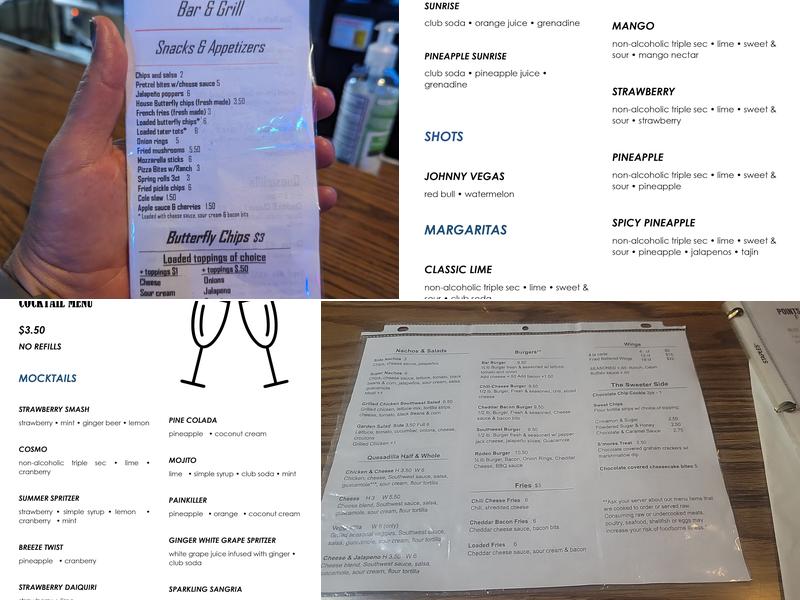 Points n Pints Bar & Grill Menu