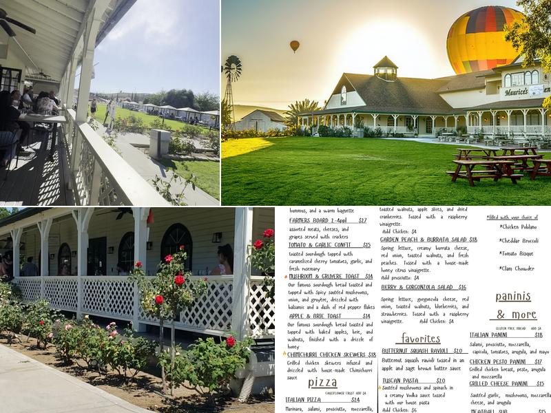 Maurice Car’rie Vineyard Menu