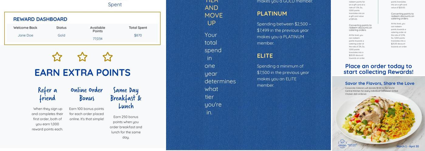 Corporate Caterers Menu