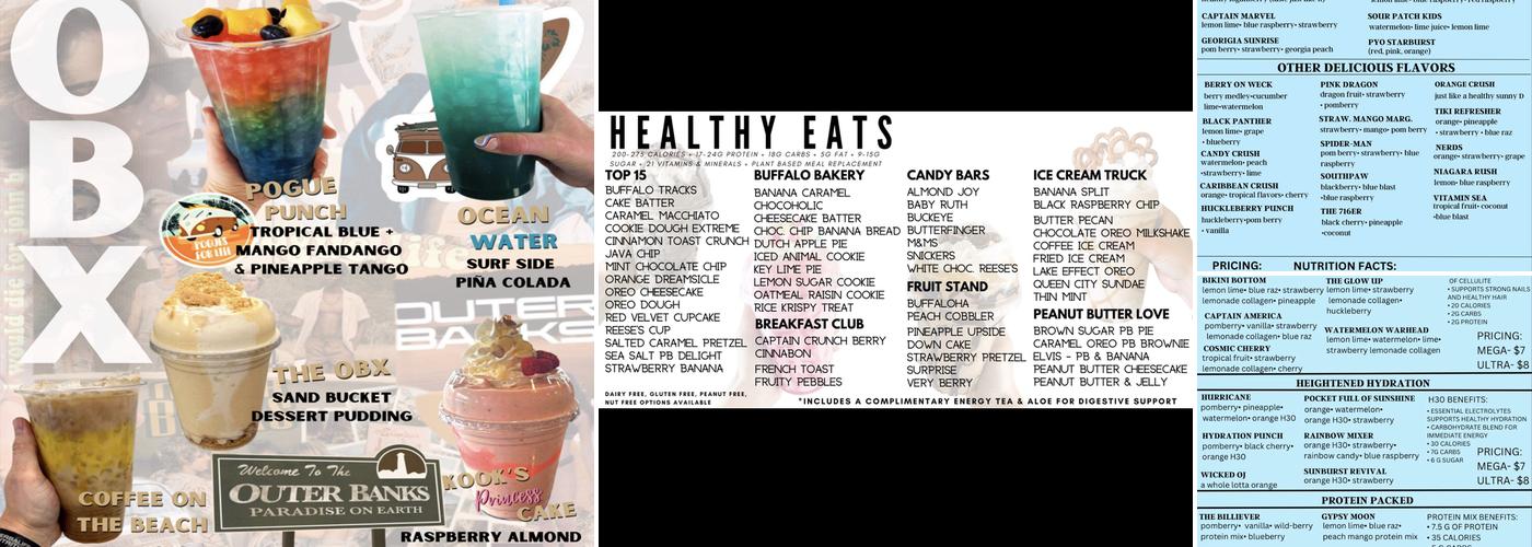 Evolve Nutrition Menu