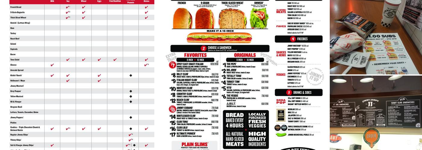 Jimmy John's Menu