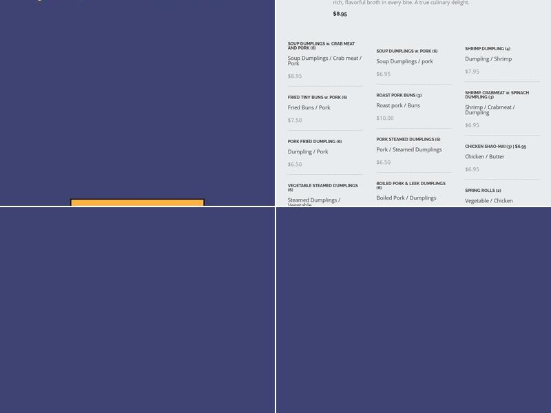 Supreme Restaurant Menu