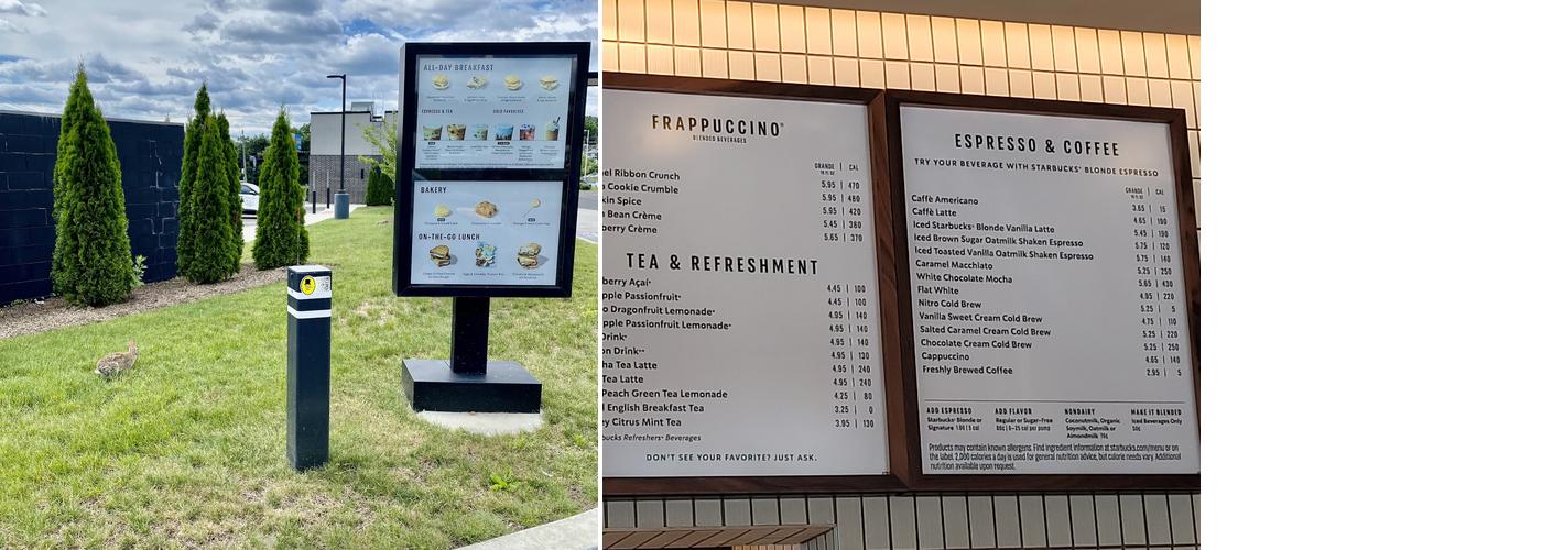 Starbucks Menu