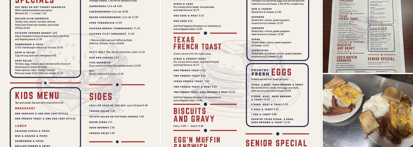 Carpenter's Diner Menu