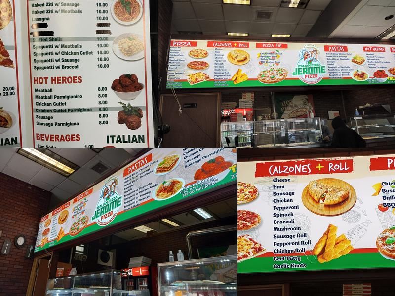 Jerome Pizza Menu