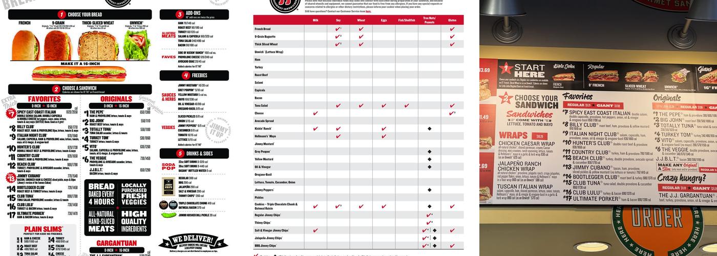 Jimmy John's Menu