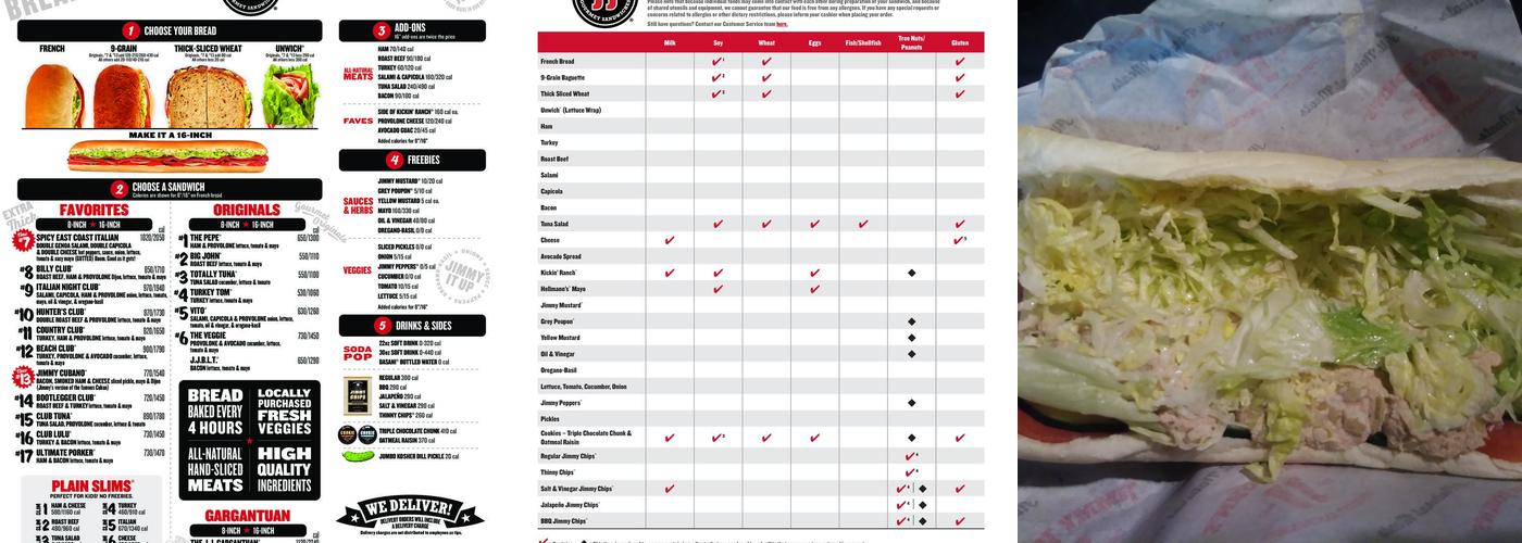 Jimmy John's Menu