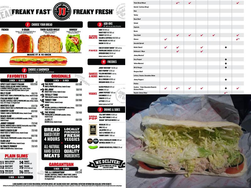 Jimmy John's Menu