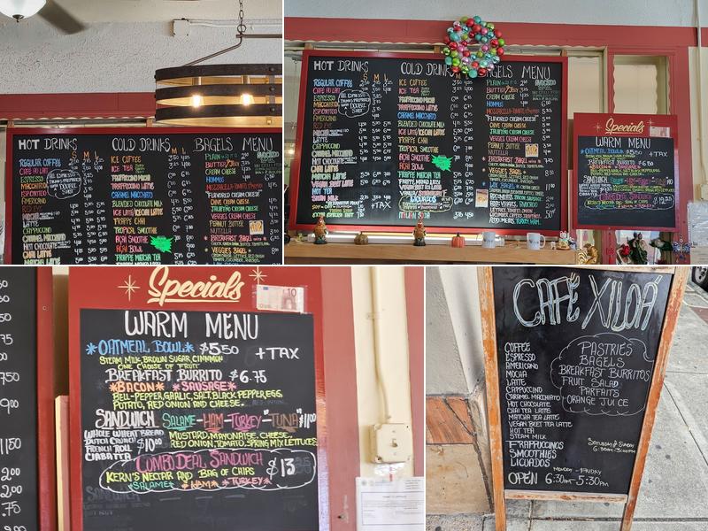 Café Xiloá Menu