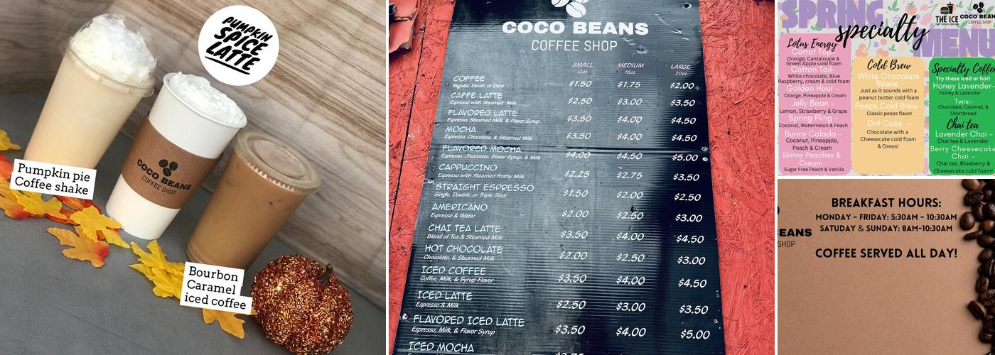Coco Beans Coffee Shop Menu