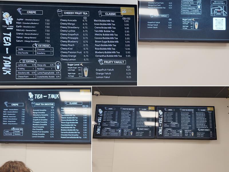 Tea Tank (Tea&Crepe) Menu