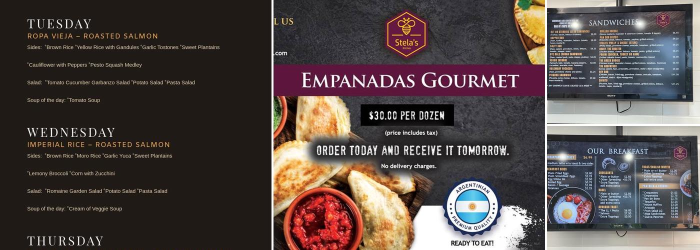 Stela's Kitchen Blue Lagoon Menu