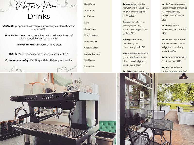 Ahava Coffee LLC Menu