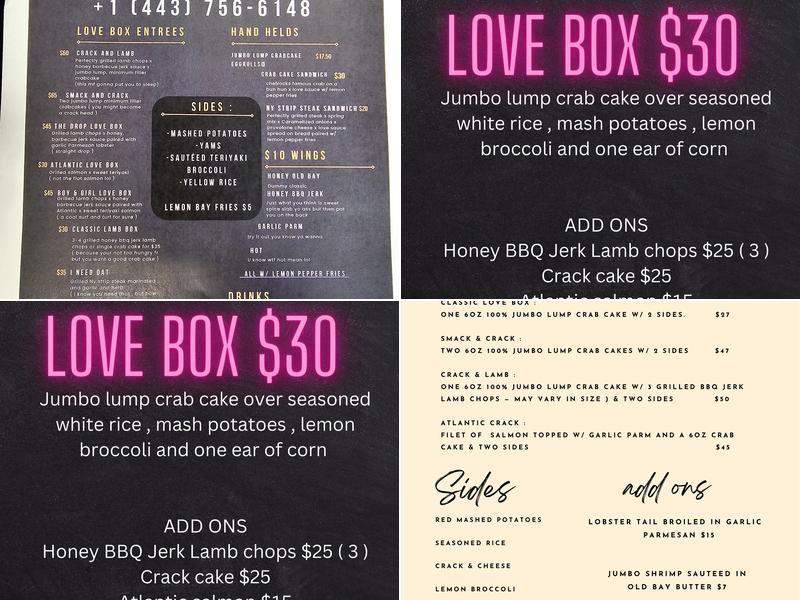 Chefrock’s Menu
