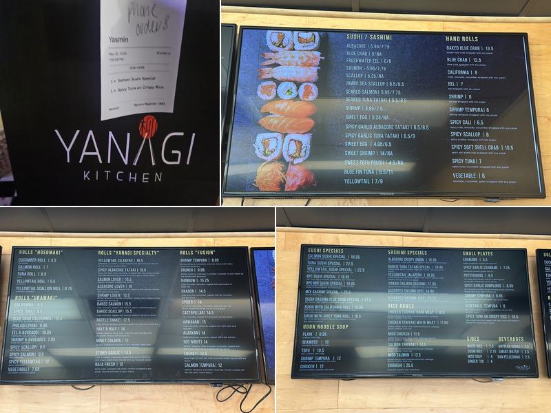 Yanagi Kitchen Long Beach Menu