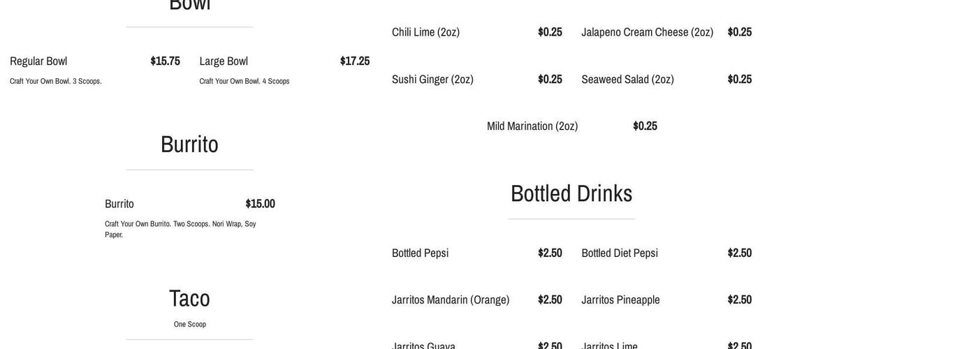 Pokitomik Menu