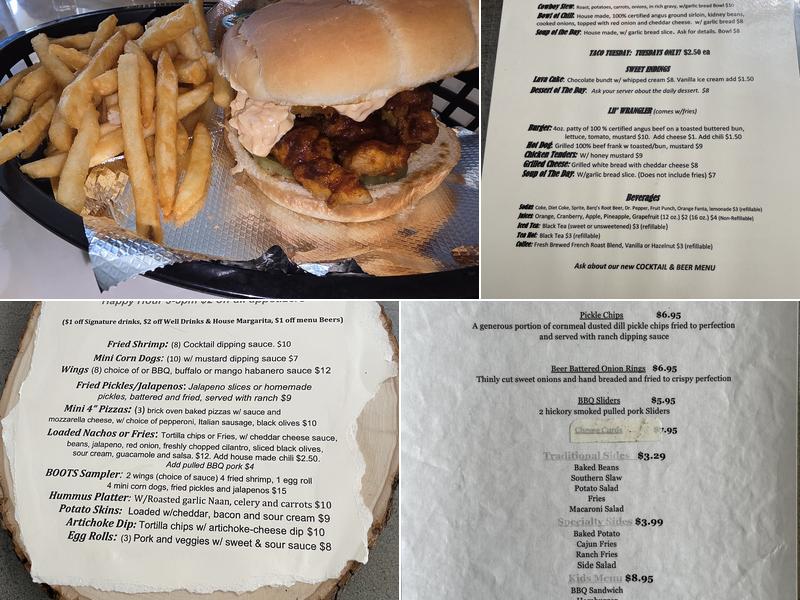 Up In Smoke BBQ/Boots & Brew Menu