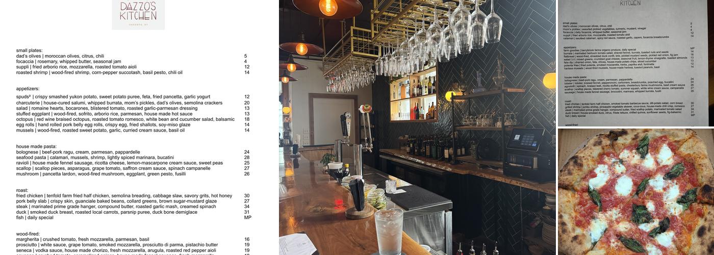 Dazzo's Kitchen Menu