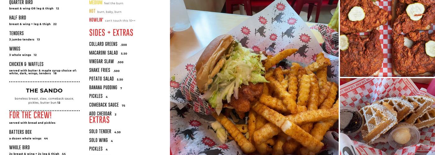 Howlin' Ray's Hot Chicken - Pasadena Menu