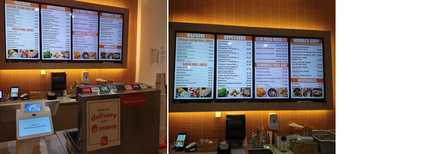 FUWA Ramen and Dumpling Menu