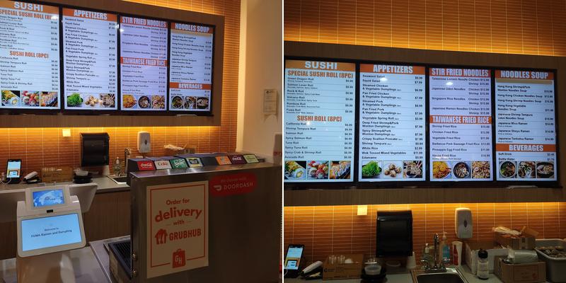 FUWA Ramen and Dumpling Menu