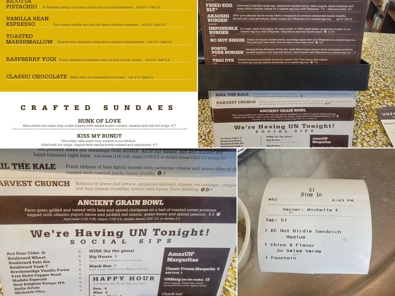 Unforked Menu