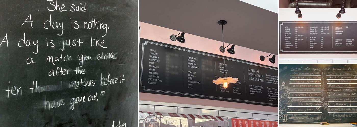 Beaucoup Bakery Menu