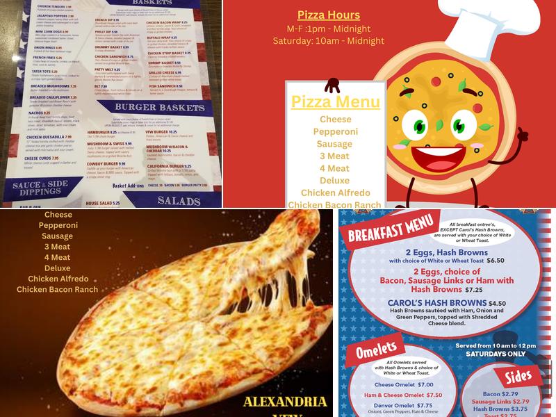 Alexandria VFW - Post 936 Menu