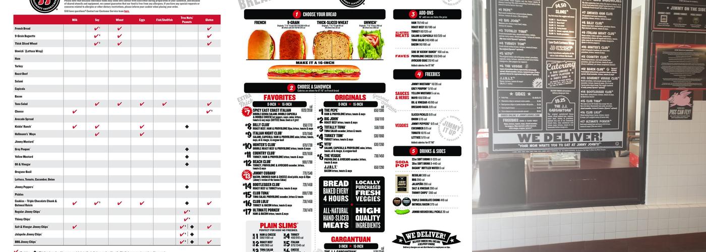 Jimmy John's Menu