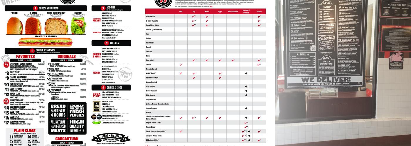 Jimmy John's Menu