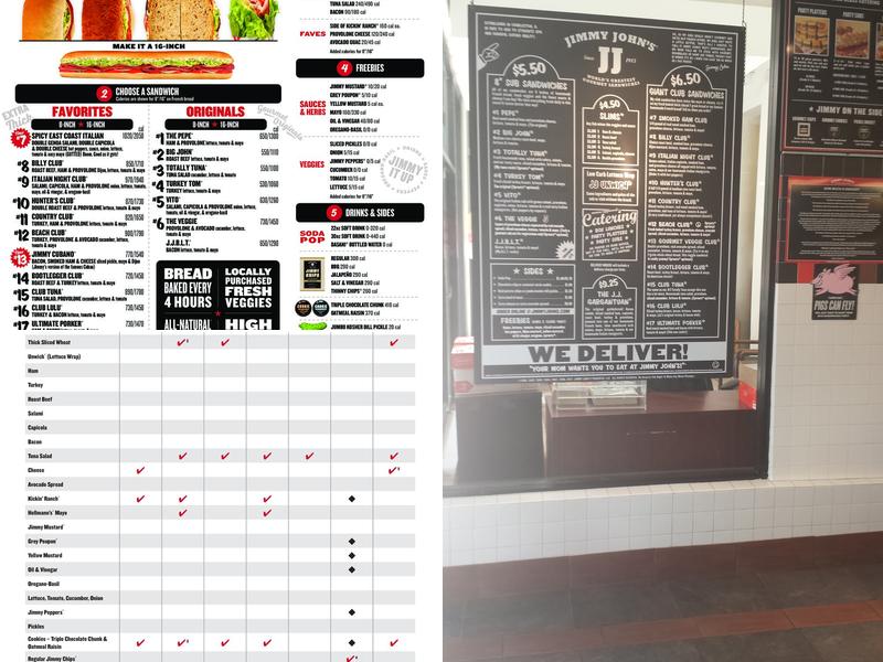 Jimmy John's Menu
