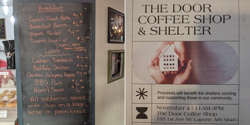 The Door Coffeehouse Menu